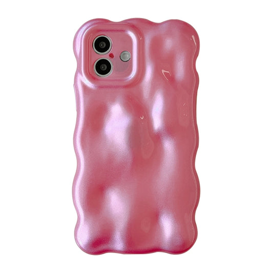 For iPhone 16 Plus Wave Bubbles TPU Phone Case(Pearlescent Pink) - iPhone 16 Plus Cases by buy2fix | Online Shopping UK | buy2fix