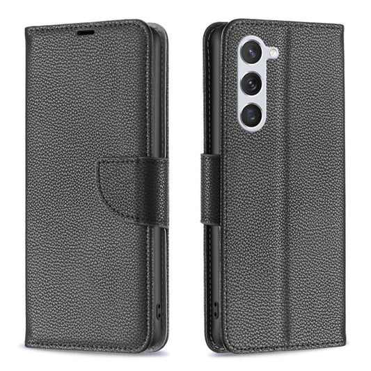 For Samsung Galaxy S24 5G Litchi Texture Pure Color Flip Leather Phone Case(Black) - Galaxy S24 5G Cases by buy2fix | Online Shopping UK | buy2fix