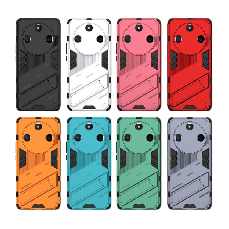 For Honor X50 5G Global / X9B Punk Armor 2 in 1 PC + TPU Phone Case with Holder(Green) - Honor Cases by buy2fix | Online Shopping UK | buy2fix