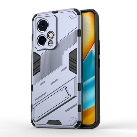 For Honor 90 GT 5G Punk Armor 2 in 1 PC + TPU Phone Case with Holder(Grey) - Honor Cases by buy2fix | Online Shopping UK | buy2fix