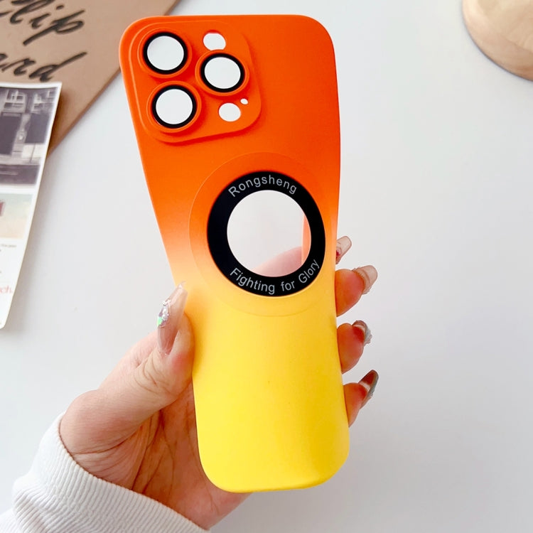 For iPhone 12 Pro Max Two-color Gradient MagSafe TPU Phone Case(Orange+Yellow) - iPhone 12 Pro Max Cases by buy2fix | Online Shopping UK | buy2fix