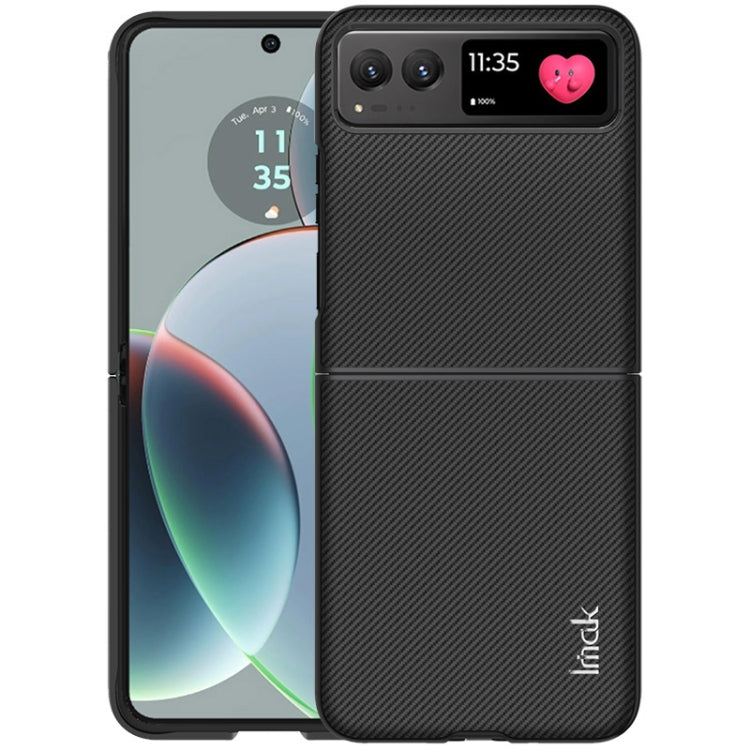 For Motorola Razr 40 imak Ruiyi Series Carbon Fiber PU + PC Phone Case - Motorola Cases by imak | Online Shopping UK | buy2fix