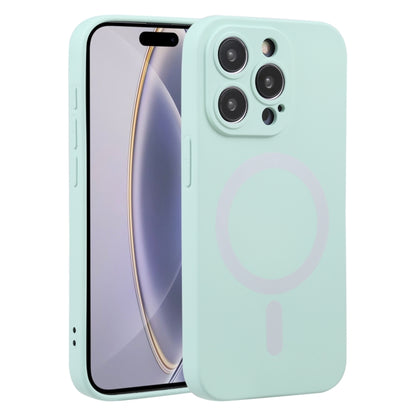 For iPhone 16 Pro Liquid Silicone Magsafe Phone Case(Light Cyan) - iPhone 16 Pro Cases by buy2fix | Online Shopping UK | buy2fix