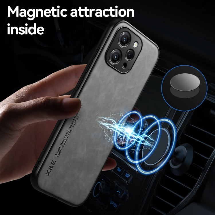 For Xiaomi Redmi Note 13 Pro 5G Skin Feel Magnetic Leather Back Phone Case(Blue) - Note 13 Pro Cases by buy2fix | Online Shopping UK | buy2fix