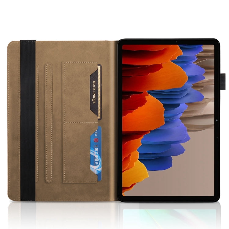 For Samsung Galaxy Tab S9+ / S9 FE+ Life Tree Series Horizontal Flip Leather Tablet Case(Brown) - Galaxy Tab S9+ Cases by buy2fix | Online Shopping UK | buy2fix