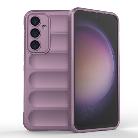 For Samsung Galaxy S23 FE 5G Magic Shield TPU + Flannel Phone Case(Purple) - Galaxy S23 FE 5G Cases by buy2fix | Online Shopping UK | buy2fix