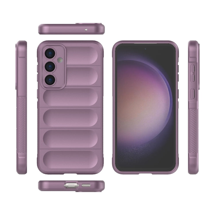 For Samsung Galaxy S23 FE 5G Magic Shield TPU + Flannel Phone Case(Purple) - Galaxy S23 FE 5G Cases by buy2fix | Online Shopping UK | buy2fix