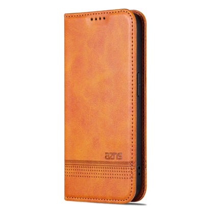 For iPhone 16 Pro AZNS Magnetic Calf Texture Flip Leather Phone Case(Light Brown) - iPhone 16 Pro Cases by AZNS | Online Shopping UK | buy2fix