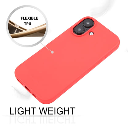 For iPhone 16 GOOSPERY SOFT FEELING Liquid TPU Soft Phone Case(Red) - iPhone 16 Cases by GOOSPERY | Online Shopping UK | buy2fix