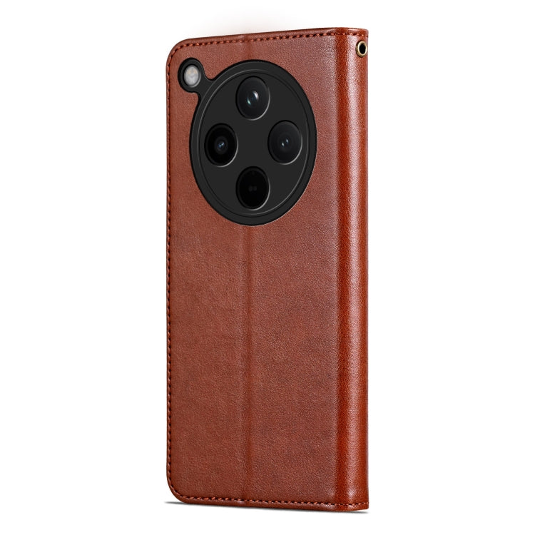 For OPPO Find X8 AZNS Sheepskin Texture Flip Leather Phone Case(Brown) - Find X8 Cases by AZNS | Online Shopping UK | buy2fix