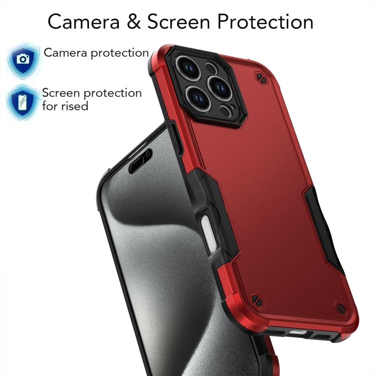 For iPhone 16 Pro Non-slip Shockproof Armor Phone Case(Black) - iPhone 16 Pro Cases by buy2fix | Online Shopping UK | buy2fix