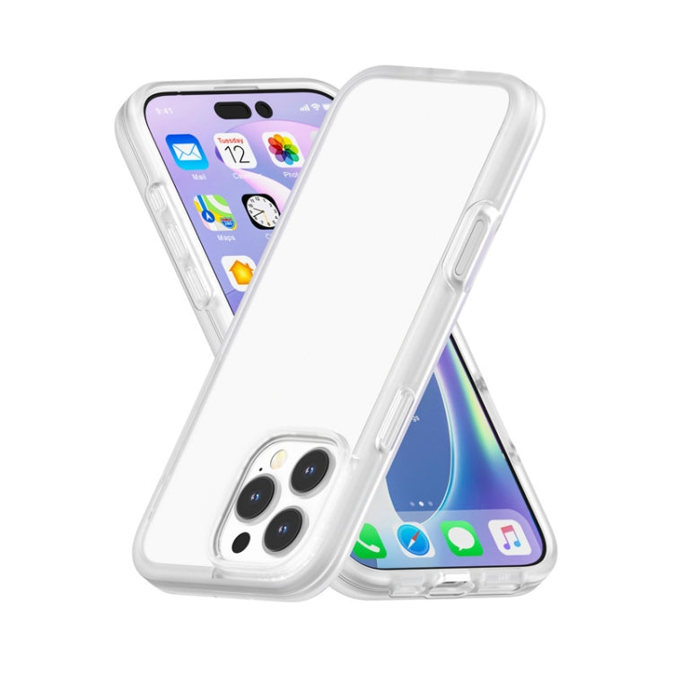 For iPhone 16 Pro Max Rubber Oil Surface Solid Color Phone Case(White) - iPhone 16 Pro Max Cases by buy2fix | Online Shopping UK | buy2fix