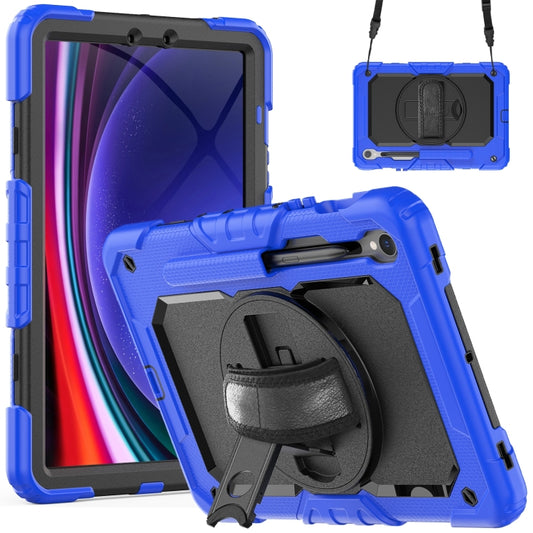 For Samsung Galaxy Tab S9 / S9 FE Silicone + PC Tablet Case(Dark Blue+Black) - Galaxy Tab S9 Cases by buy2fix | Online Shopping UK | buy2fix