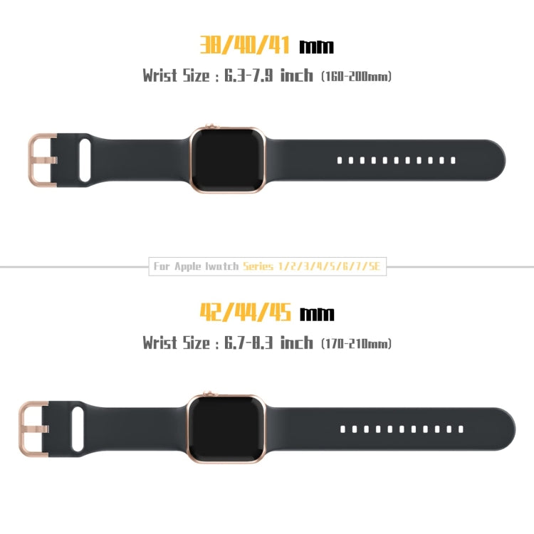 For Apple Watch SE 2022 44mm Pin Buckle Silicone Watch Band(Dark Grey) - Watch Bands by buy2fix | Online Shopping UK | buy2fix