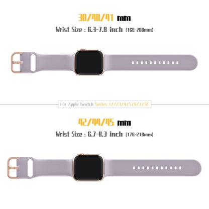 For Apple Watch Series 3 38mm Pin Buckle Silicone Watch Band(Baby Purple) - Watch Bands by buy2fix | Online Shopping UK | buy2fix