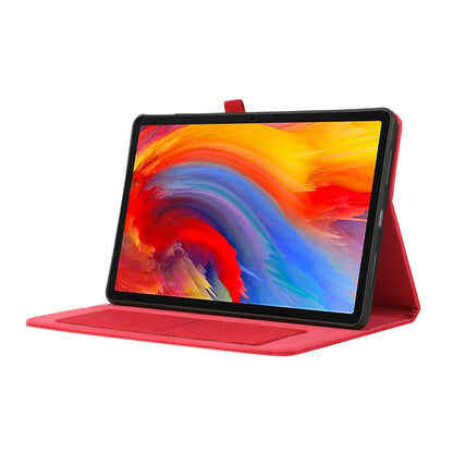 For Lenovo Tab M11 / Xiaoxin Pad 11 2024 Horizontal Flip TPU + Fabric PU Leather Tablet Case(Red) - Lenovo by buy2fix | Online Shopping UK | buy2fix