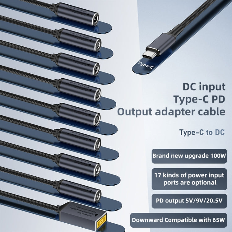 DC 4.8 x 1.7mm to USB-C / Type-C Male 100W Computer Charging Adapter Connector - Universal Power Adapter by buy2fix | Online Shopping UK | buy2fix