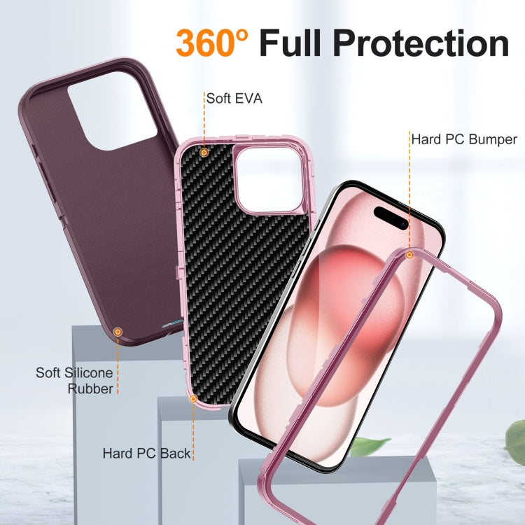 For iPhone 16 Pro Life Waterproof Rugged Phone Case(Purple + Pink) - iPhone 16 Pro Cases by buy2fix | Online Shopping UK | buy2fix