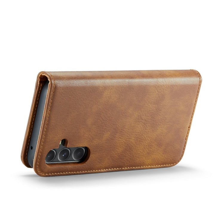 For Samsung Galaxy A35 5G DG.MING Crazy Horse Texture Detachable Magnetic Leather Case(Brown) - Galaxy Phone Cases by DG.MING | Online Shopping UK | buy2fix