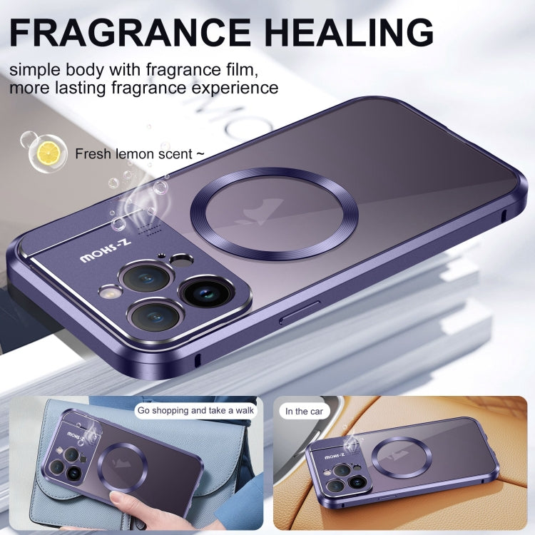 For iPhone 15 Pro Aromatherapy Holder Single-sided MagSafe Magnetic Phone Case(White) - iPhone 15 Pro Cases by buy2fix | Online Shopping UK | buy2fix