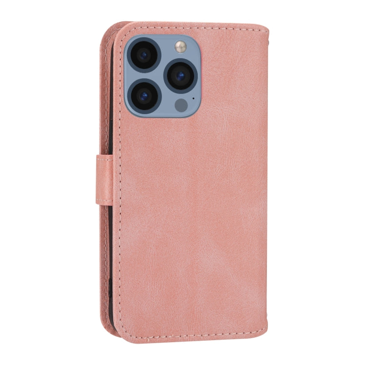 For iPhone 16 Pro Oil Skin Zipper Wallet Leather Phone Case(Pink) - iPhone 16 Pro Cases by buy2fix | Online Shopping UK | buy2fix