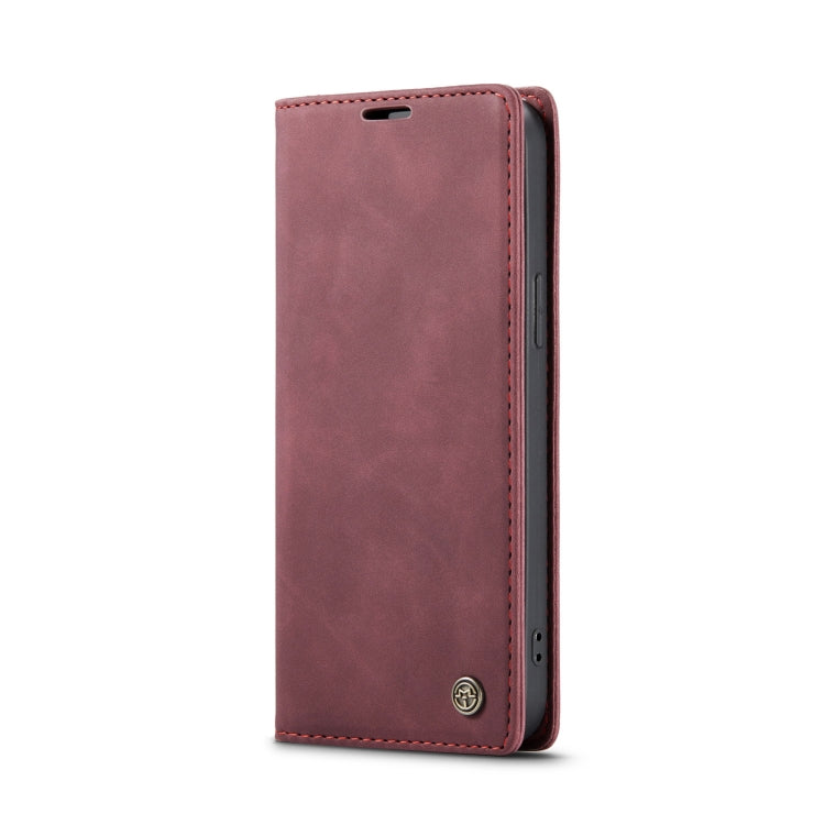 For iPhone 15 CaseMe 013 Multifunctional Horizontal Flip Leather Phone Case(Wine Red) - iPhone 15 Cases by CaseMe | Online Shopping UK | buy2fix