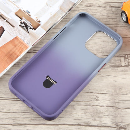 For iPhone 14 Pro Gradient MagSafe Holder Liquid TPU Hybrid PC Phone Case(Blue Purple) - iPhone 14 Pro Cases by buy2fix | Online Shopping UK | buy2fix