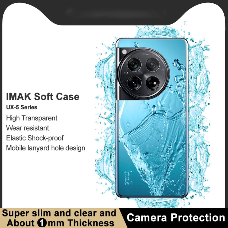 For OnePlus 12 5G IMAK UX-5 Series Transparent Shockproof TPU Protective Case - OnePlus Cases by imak | Online Shopping UK | buy2fix