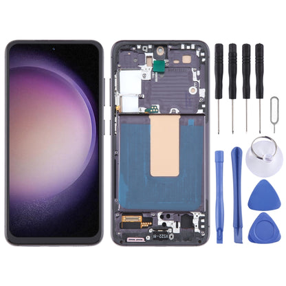 For Samsung Galaxy S23 SM-S911B EU Version TFT LCD Screen Digitizer Full Assembly with Frame, Not Supporting Fingerprint Identification - LCD Screen by buy2fix | Online Shopping UK | buy2fix