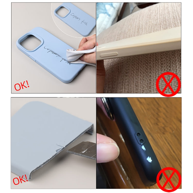 For iPhone 16 Pro Pure Color Liquid Silicone Fine Pore Phone Case(Sky Blue) - iPhone 16 Pro Cases by buy2fix | Online Shopping UK | buy2fix