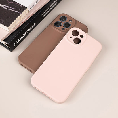 For iPhone 16 Plus Pure Color Liquid Silicone Fine Pore Phone Case(Light Purple) - iPhone 16 Plus Cases by buy2fix | Online Shopping UK | buy2fix