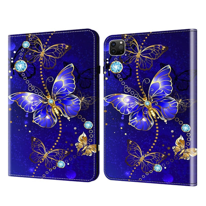 For iPad Air 11 2024 / Pro 11 2022 Crystal Texture Painted Leather Tablet Case(Diamond Butterflies) - iPad Pro 11 (2022/2021) Cases by buy2fix | Online Shopping UK | buy2fix