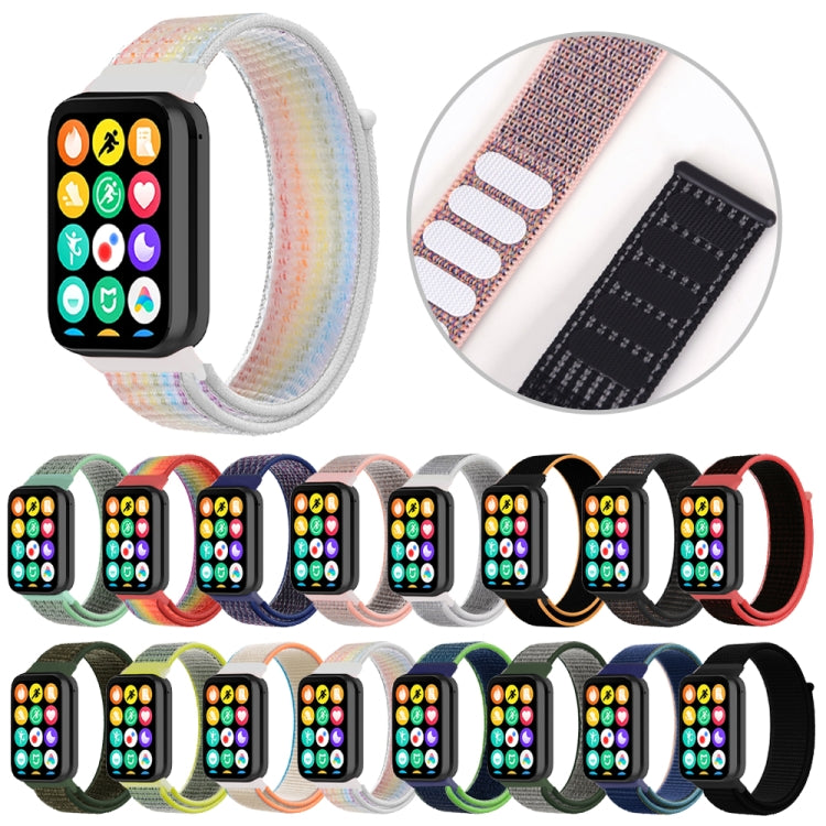 For Xiaomi Mi Band 8 Pro Nylon Loop Watch Band(Rainbow) - Watch Bands by buy2fix | Online Shopping UK | buy2fix