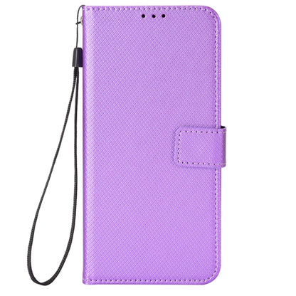 For Google Pixel Fold Diamond Texture Leather Phone Case(Purple) - Google Cases by buy2fix | Online Shopping UK | buy2fix