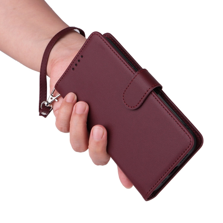 For iPhone 16 Pro Max BETOPNICE BN-005 2 in 1 Detachable Imitate Genuine Leather Phone Case(Wine Red) - iPhone 16 Pro Max Cases by BETOPNICE | Online Shopping UK | buy2fix