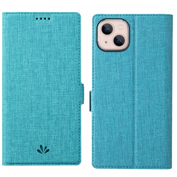 For iPhone 15 ViLi K Series Dual-side Buckle Magsafe Leather Phone Case(Blue) - iPhone 15 Cases by ViLi | Online Shopping UK | buy2fix