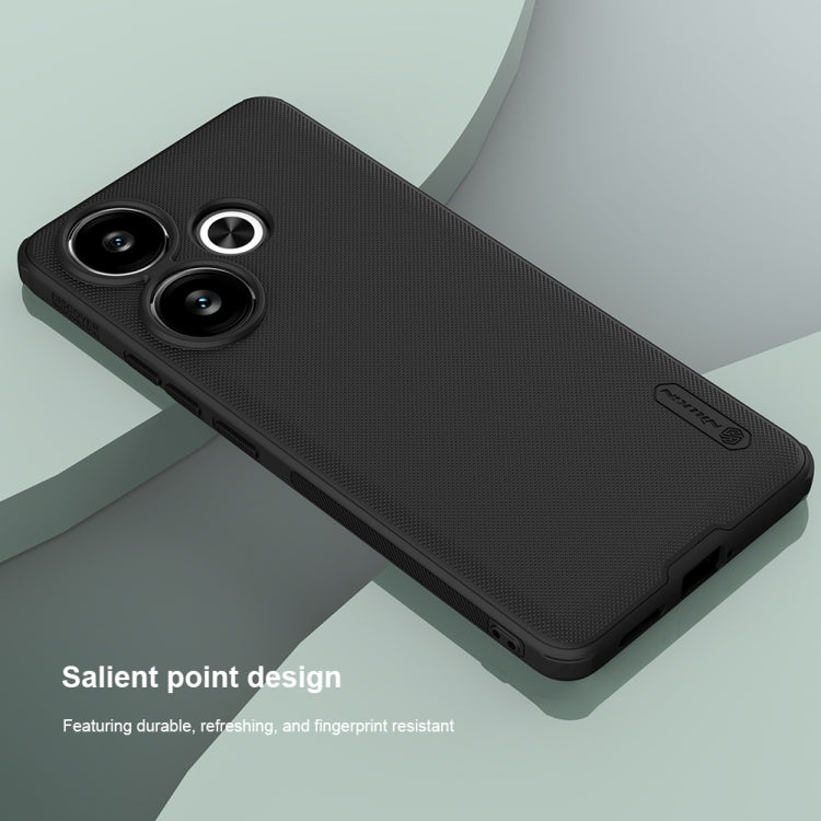 For Xiaomi Redmi Turbo 3 NILLKIN Frosted Shield Pro Magnetic Phone Case(Black) - Xiaomi Cases by NILLKIN | Online Shopping UK | buy2fix