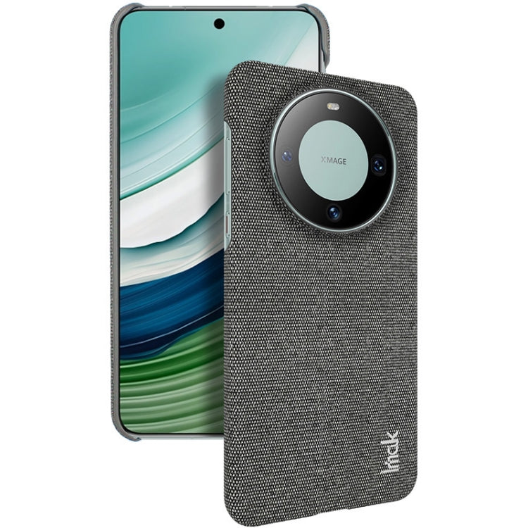 For Huawei Mate 60 imak Ruiyi Series Cloth Texture PU + PC Phone Case(Dark Grey) - Huawei Cases by imak | Online Shopping UK | buy2fix