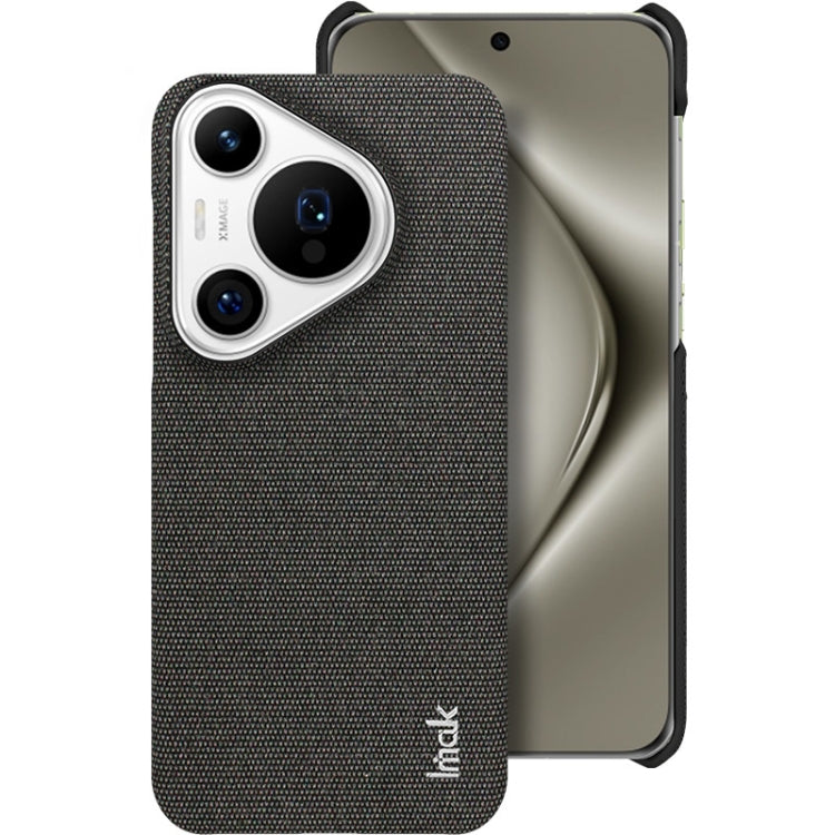 For Huawei Pura 70 Pro / 70 Pro+ imak Ruiyi Series Cloth Texture PU + PC Phone Case(Black) - Huawei Cases by imak | Online Shopping UK | buy2fix