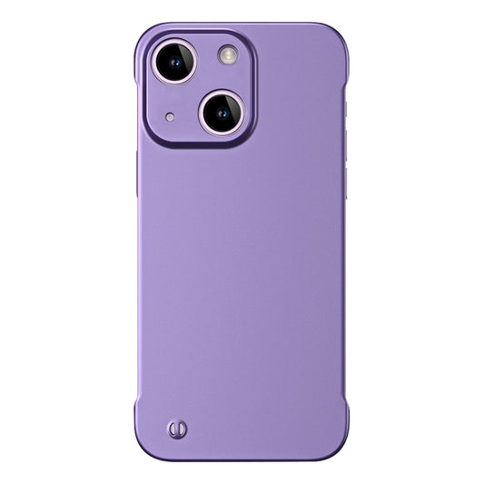 For iPhone 13 mini Frameless Metallic Paint Hybrid PC Phone Case(Deep Purple) - iPhone 13 mini Cases by buy2fix | Online Shopping UK | buy2fix