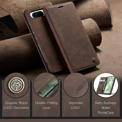 For Google Pixel 8A CaseMe 013 Multifunctional Horizontal Flip Leather Phone Case(Coffee) - Google Cases by CaseMe | Online Shopping UK | buy2fix