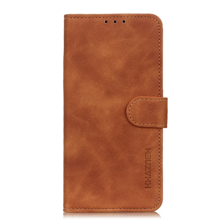 For Google Pixel 9 Pro KHAZNEH Retro Texture Flip Leather Phone Case(Brown) - Google Cases by buy2fix | Online Shopping UK | buy2fix