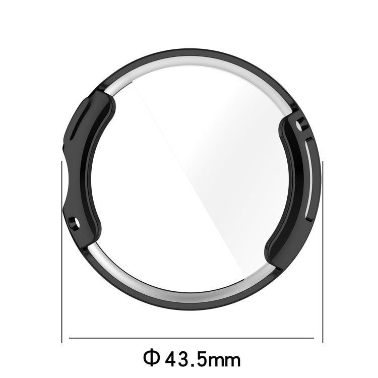 For Google Pixel Watch 2 Full Coverage TPU Electroplated Watch Protective Case(Black) - Watch Cases by buy2fix | Online Shopping UK | buy2fix