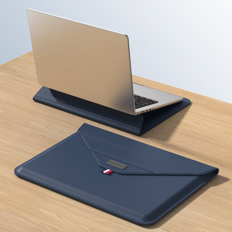 For 15.4/15.6/16.1 inch Envelope Holder Laptop Sleeve Bag(Dark Blue) - 15.6 - 17 inch by buy2fix | Online Shopping UK | buy2fix