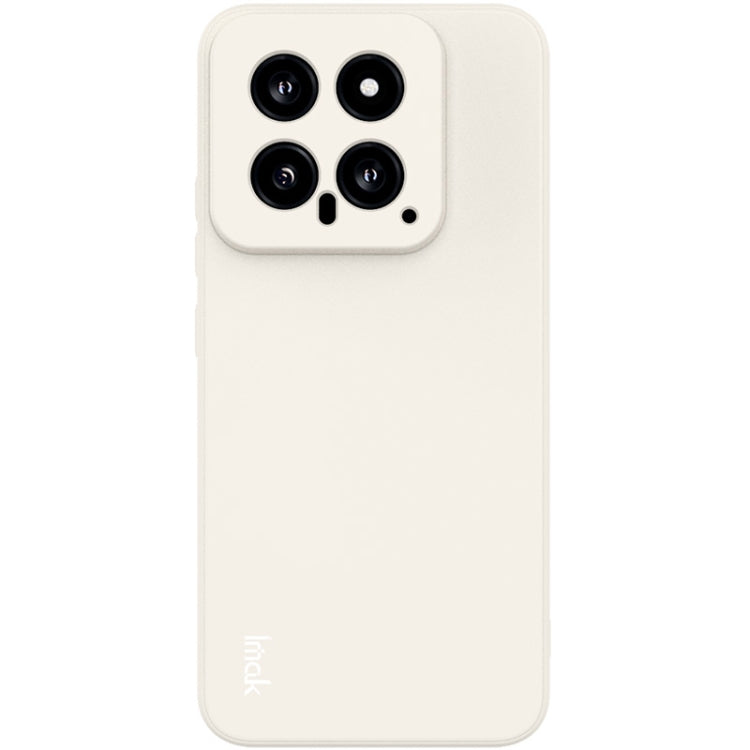 For Xiaomi 14 5G imak UC-4 Series Straight Edge TPU Phone Case(White) - 14 Cases by imak | Online Shopping UK | buy2fix