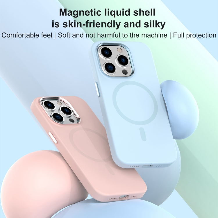 For iPhone 15 Pro Max Mutural Karen Series Liquid Silicone Magsafe Phone Case(Sky Blue) - iPhone 15 Pro Max Cases by Mutural | Online Shopping UK | buy2fix