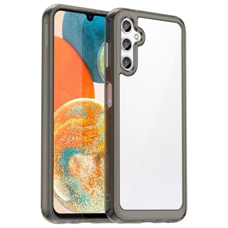 For Samsung Galaxy M44 5G Colorful Series Acrylic Hybrid TPU Phone Case(Transparent Grey) - Galaxy Phone Cases by buy2fix | Online Shopping UK | buy2fix