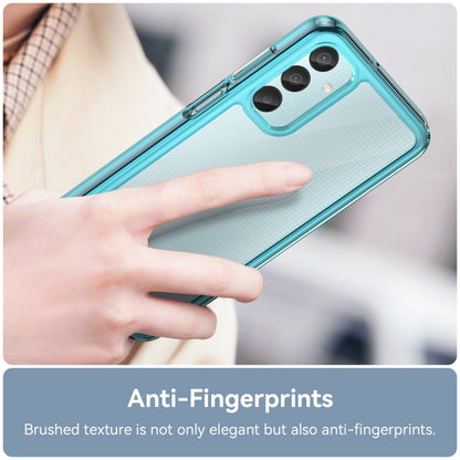 For Samsung Galaxy M15 Colorful Series Acrylic Hybrid TPU Phone Case(Transparent Blue) - Galaxy Phone Cases by buy2fix | Online Shopping UK | buy2fix