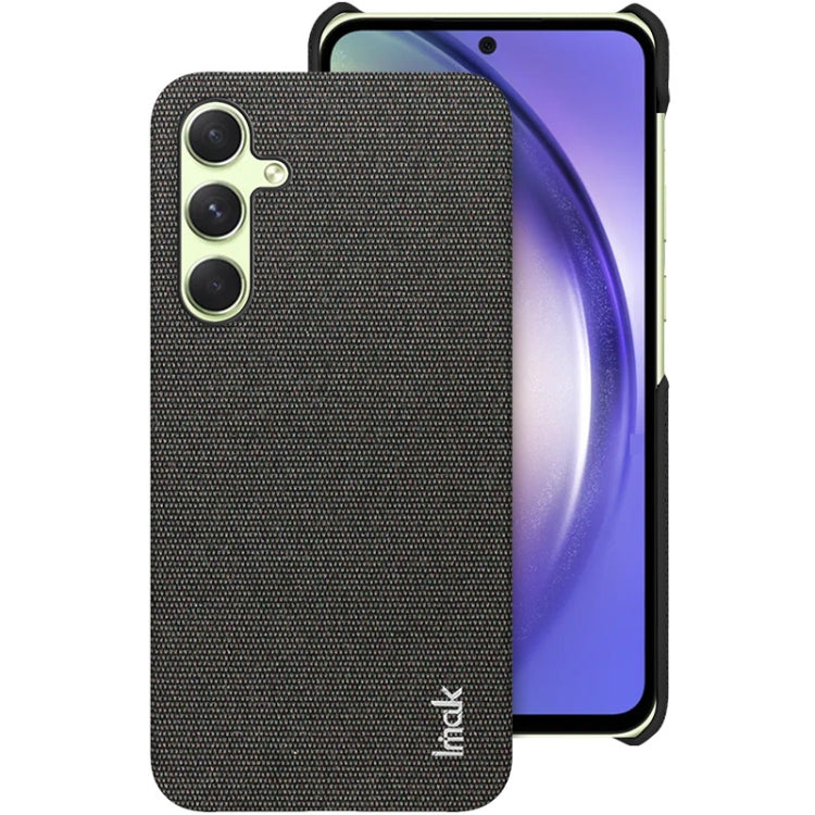 For Samsung Galaxy A55 5G imak Ruiyi Series Cloth Texture PU + PC Phone Case(Black) - Galaxy Phone Cases by imak | Online Shopping UK | buy2fix