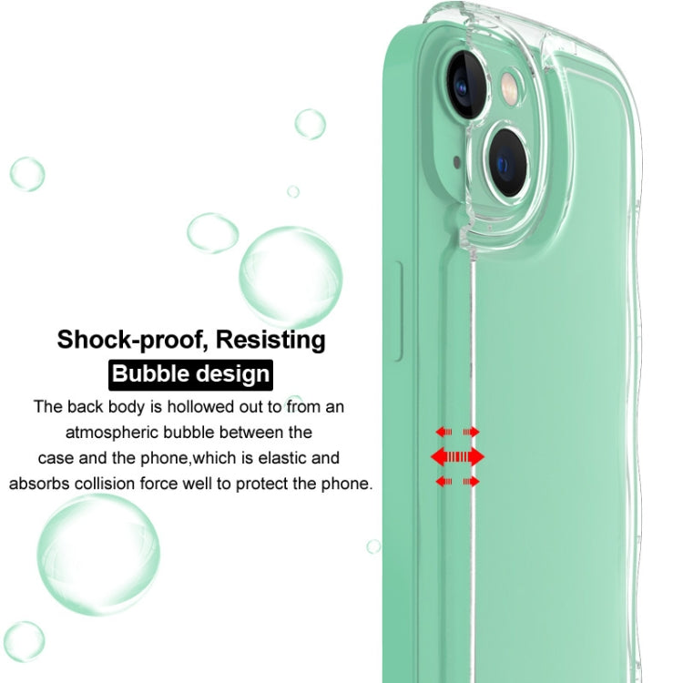 For iPhone 14 IMAK Wave Bubble Soft Shockproof Phone Case(Transparent) - iPhone 14 Cases by imak | Online Shopping UK | buy2fix